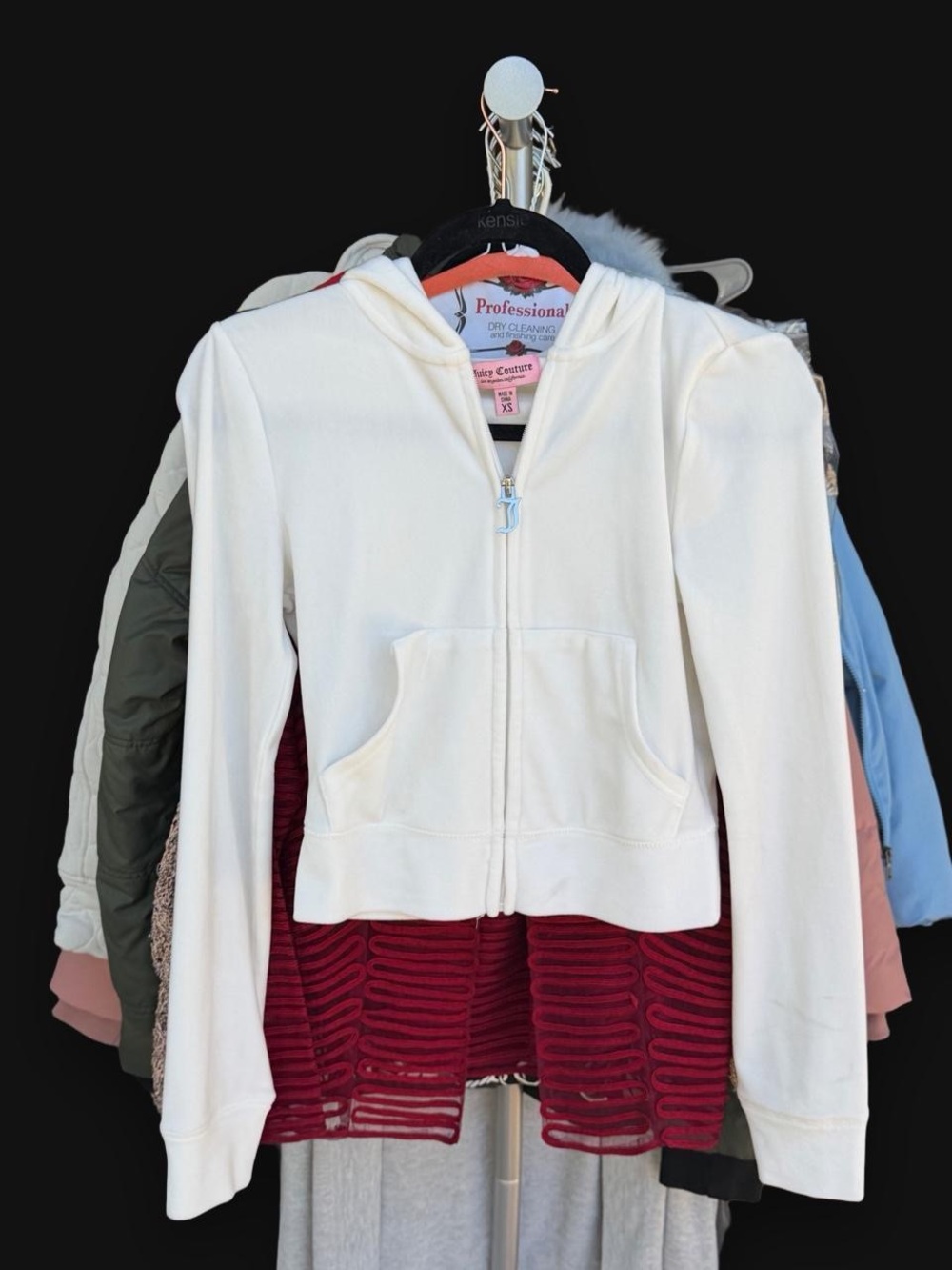 Juicy Couture Y2K Velour Rhinestone Tracksuit Set XS